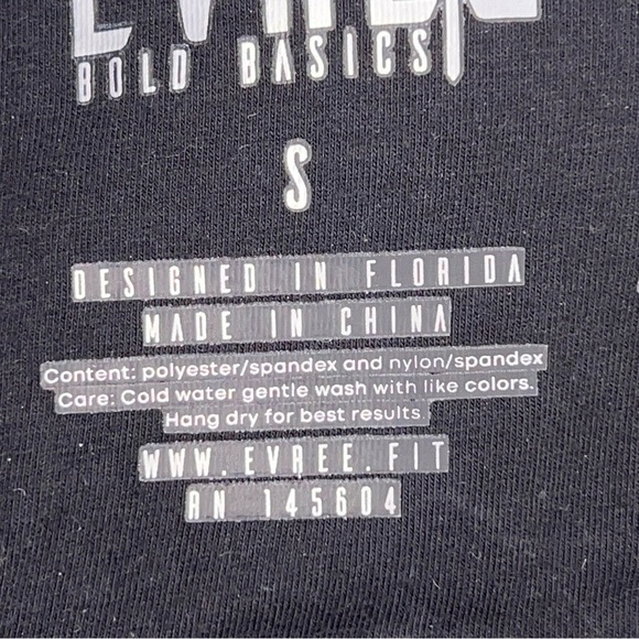 Small Evree Navy Blue Sports Bra Zebra Mesh Back Panel Racerback Removable Cups - Picture 10 of 10